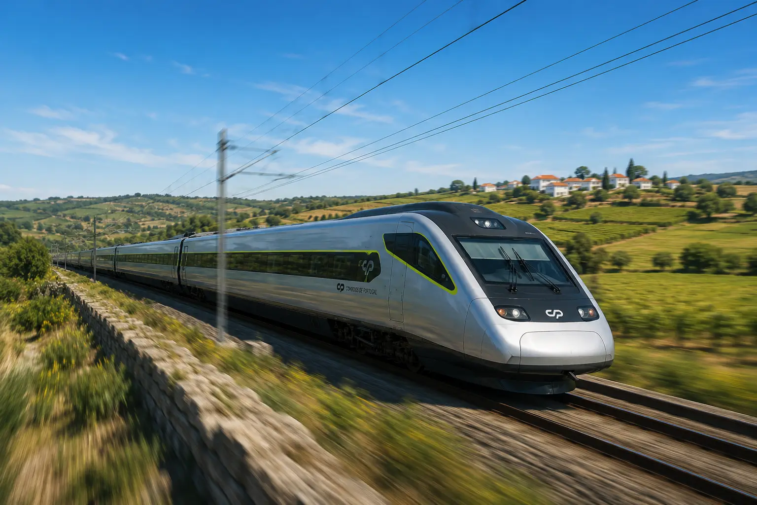 Alfa Pendular train travelling